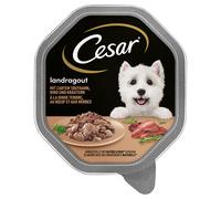 Cesar Vaschette 28 x 150 g Umido per cane - Ricette di Campagna: Tacchino, Manzo ed Erbe