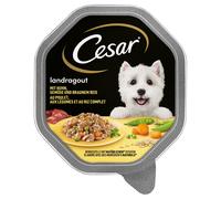 Cesar Vaschette 28 x 150 g Umido per cane - Scelta dello chef: Pollo, Verdure e Riso integrale