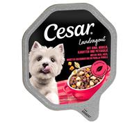 Cesar Vaschette 56 x 150 g - Ricette di Campagna: Manzo, Pasta, Carote e Prezzemolo