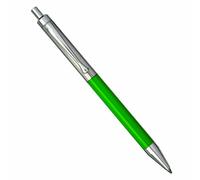 Cesare Emiliano Penna a Sfera a Scatto in Argento Sterling 925 e Plastica Verde