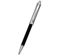 Cesare Emiliano XP134-N-OT7 Penna a Sfera in Argento Massiccio 925 e Resina Nera
