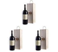 Cesari Jema Corvina Veronese IGT 2016 - Vino morbido, speziato e armonico - 13,50% vol. - Bottiglia da 1,5 l in confezione regalo in legno (Confezione da 3)
