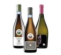 Cesaroni Selezione VERDICCHIO | Classico dei Castelli di Jesi DOP, Superiore DOP, FRIGE Bianco Marche Frizzante (Verdicchio, Chardonnay) | Vino Bianco Marchigiano | Confezione da 3 Bottiglie 75cl.
