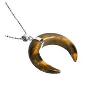 Cescengi In Pietra Naturale Collana A Ciondolo Lunare Cincela Naturale Cescents Clavicle Moon For Women Crystal