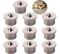 CESFONJER 10 pcs perno centro di allineamento lavorazione del legno punte strumento centro di marcatura trapano, 8 mm centro di centraggio punte perno set di perni (Solid)
