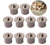 CESFONJER 10 pcs perno centro di allineamento lavorazione del legno punte strumento centro di marcatura trapano, 6 mm centro di centraggio punte perno set di perni (Solid)