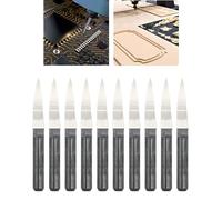 CESFONJER 10 PEZZI 10 ° 0,1 mm, Incisione su Carburo Set di Utensili per Frese Kit per Utensili Rotanti per Macchinari CNC Fresa per Intaglio per Lamiera Marcatura
