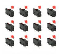CESFONJER 12 Pezzi Mini Interruttore a Levetta SPDT Micro Interruttore 3 pin 250 V 5A SPDT 1NO 1NC