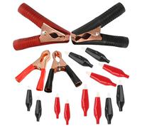 CESFONJER 16 Pezzi Clip di Coccodrillo isolati, Clip Cavo Batteria, Hardware di Serie Morsetto Alligatore Set per Circuito di Prova Elettrico