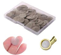 CESFONJER 200 Pezzi Fumo Filtri a Schermo Tubo in Acciaio Inossidabile Schermi, 15 mm, con Storage Scatola
