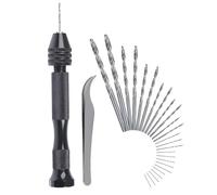 CESFONJER 25 Pcs Mini Twist Bits 0.5mm-3mm Micro punte da trapano Set con precis