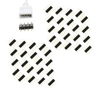 CESFONJER 4 Pin RGB maschio a maschio Connettori, cavo connettore LED RGB splitter, per striscia LED RGB SMD (40pcs / pack)