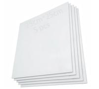 CESFONJER 5 Pezzi Tela 25 x 25cm per Dipingere, Adatto per Pigmenti di Pittura Ad Olio, Propilene e Acquerello, Pannelli in Cotone