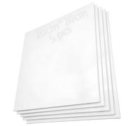 CESFONJER 5 Pezzi Tela Pittura 20 x 20cm, Pannelli in Cotone per Dipingere, Adatto per Pigmenti di Pittura ad Olio, Propilene e Acquerello