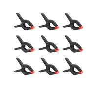 CESFONJER 9 Pcs - Morsetti a molla da 9 cm, nylon Morsetti a molla pesanti, morsetti in mussola di plastica resistente per mussola di fondo, tela, carta, schermo cromato, clip resistente, e altro.
