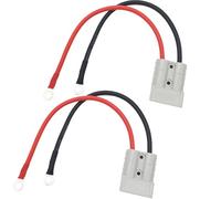 CESFONJER Connettore Batteria, 50A 600 V Connettore per Batteria Connessione Rapida, Spina a sgancio rapido, con 10 AWG O-Ring Cavo di prolunga (2 PCS)