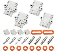 CESFONJER Connettore Batteria 50A 600V, Impermeabile Connettore Batteria a Connessione Rapida, per condizionatore d'aria, camper, roulotte, barche (2Set)