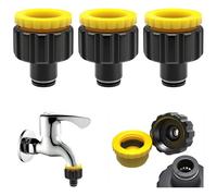 CESFONJER Connettori Per Tubi Da Giardino, Adattatore Rapido Per Rubinetto Dell'Acqua Due In Uno Da 1/2'' E 3/4'' Per Connettore Da 8 mm, Raccordi Rapidi Per Tubi In Plastica (3 Pezzi)