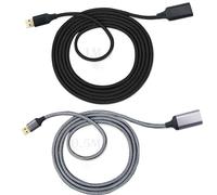 CESFONJER Prolunga USB 3.0, 2 Pcs Cavo Estension da USB A Maschio a Femmina, per Chiavetta USB, Hub USB, Disco Rigido Esterno, Tastiera, Mouse,ecc (1pcs*50 cm grigio+1pcs*1 m nero)