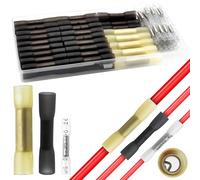 CESFONJER Terminale senza saldatura, terminale a crimpare, kit di connettori termorestringenti, 95 connettori a crimpare per cavi isolati impermeabili isolati