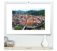 Ceský Krumlov - Böhmisch Krumau (hochwertiger Premium Wandkalender 2026 DIN A2 quer), Kunstdruck in Hochglanz: ¿eský Krumlov, deutsch Krumau, ist eine der schönsten Städte Tschechiens