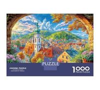 Český Krumlov Puzzle 1000 Pezzi, Jigsaw Puzzle Ad Alta Difficoltà Regali Per Adulti E Adolescenti, Home Giochi 70x50cm/1000pcs