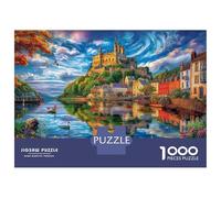 Český Krumlov Puzzle 1000 Pezzi, Jigsaw Puzzle Per Adulti E Ragazzi Dai 14 Anni in Su, Giochi Stimolanti Per Tutta La Famiglia 52x38cm/1000pcs