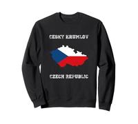 Cesky Krumlov Repubblica Ceca Distressed Bandiera Repubblica Ceca Felpa