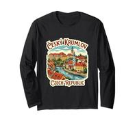 Cesky Krumlov Repubblica Ceca Viaggio Souvenir Città Regalo Maglia a Manica