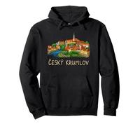 Cesky Krumlov Repubblica Ceca Viaggio Souvenir City Landmark Gift Felpa con Cappuccio
