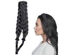 Ceso intrecciato 5 ciocche di capelli sintetici intrecciata intrecciata con elastico elastico elastico elastico grosso & A largo tanello per capelli intrecciati per le ragazze in stile 1