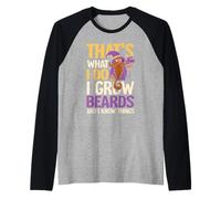 Ceso la barba e conosco le cose Maglia con Maniche Raglan