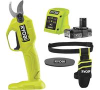 CESOIA A BATTERIA RYOBI RY18SCA -120P + BATTERIA 18V DA 2 AH + CARICATORE