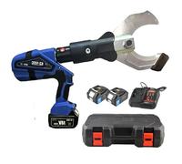 Cesoia idraulica per cavi, 150 kN-250 kN, cricchetto con montaggio su batteria e display digitale a LED, 2x4,0 Ah, per in alluminio rame da 85 mm/105 mm/120 mm