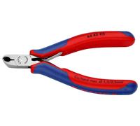 KNIPEX - Tronchese a tagliente frontale per elettronica, finitura a specchio, piegato a 27°, FW, Lunghezza complessiva: 115 mm 115