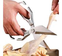 Cesoie Da Cucina Per Alimenti - Cesoie In Acciaio Inossidabile Resistente Per Pollame,Utensili da Cucina con Schiaccianoci per Verdura Frutta Barbecue e Principianti