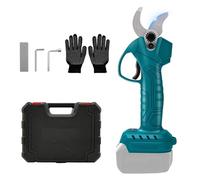 Cesoie da giardino elettrico a batteria, senza spazzole, compatibile con batteria Makita da 18 V, diametro di taglio 25 mm, forbici per albero con pietra abrasiva, guanti protettivi e scatola (senza