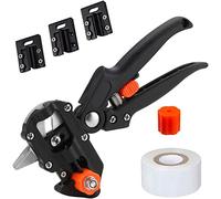 Cesoie da giardino per innesto - Kit di forbici a cricchetto - Set di attrezzi per innesto con una sola mano, utensili da taglio con lama V + U + Ω