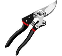 Cesoie da Giardino Professionali 21,5 cm, Lama in Acciaio SK5 con Molla e Blocco di Sicurezza, Forbici per Potatura di Rose, Fiori, Arbusti, Bonsai e Alberi da Frutto