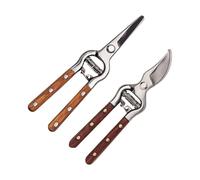 Cesoie da giardino | Tagliatrice multiuso a controlama Bypass per i | 2 cesoie in acciaio inossidabile per giardinaggio esterno, per potatura, alberi da frutto, fiori da giardiniere