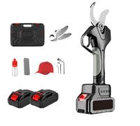 Cesoie da potatura a batteria con 2 batterie e display LCD, cesoie elettriche da potatura con asta da 2,1 m, diametro di taglio 45 mm per taglio di alberi da siepe di frutteto Electric Pruning Shears