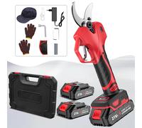 Cesoie da potatura elettriche a batteria senza spazzole da 900 W 40 mm Cesoie da potatura per alberi da frutto Bonsai Potatura di rami Utensile elettrico con 2 pezzi 21 V