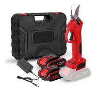 Cesoie da potatura elettriche da 30 mm senza spazzole senza fili 600 W Cesoie da giardino Rami di alberi da frutto Strumento per tazze con 2 pezzi 21 V Batteria 2 * Battery(Suitcase)