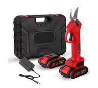 Cesoie da potatura elettriche portatili senza fili Potatore da giardino alimentato a batteria ricaricabile Diametro di taglio 25 mm,PrecisionTrimming(21V Red 2Battery)