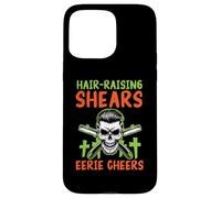 Cesoie da riallevamento dei capelli Saluti inquietanti Barbiere spaventoso Halloween Custodia per iPhone 15 Pro Max
