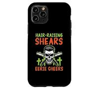 Cesoie da riallevamento dei capelli Saluti inquietanti Barbiere spaventoso Halloween Custodia per iPhone 11 Pro