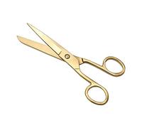 Cesoie da sartoria oro da 17,8 cm, forbici da sarto, in acciaio inox, resistenti e professionali, per tagliare tessuto, tessuto, pelle, tela, denim (oro)