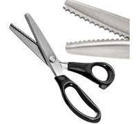 Cesoie dentellate con bordo smerlato seghettato, forbici da sarto, forbici professionali a zig zag, per cucito, artigianato, carta tagliata, abbigliamento per la casa (smerlato, 7 mm)