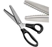 Cesoie dentellate con bordo smerlato seghettato, forbici da sarto, forbici professionali a zig zag, per cucito, artigianato, carta tagliata, abbigliamento per la casa (smerlato, 10 mm)
