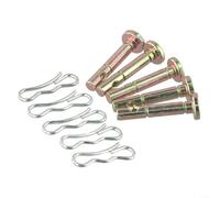 Cesoie e coppiglie per spazzaneve 738-04124A 714-04040, kit di ricambio in metallo, lunghezza 41,2 mm, confezione da 20 (5 set)